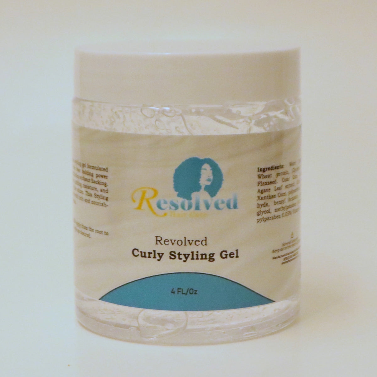 Clear & Curly Styling Gel / 8 FL oz/ free flake, free alcohol, free paraben
